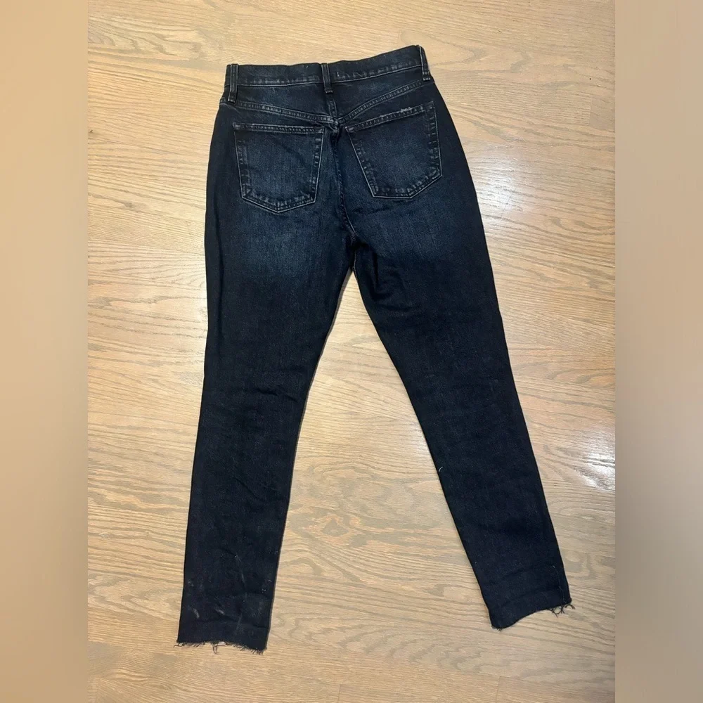 We the Free People Stella High Rise Skinny Distress Button Fly womens 27 jeans